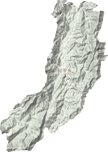 和平鄉地形圖