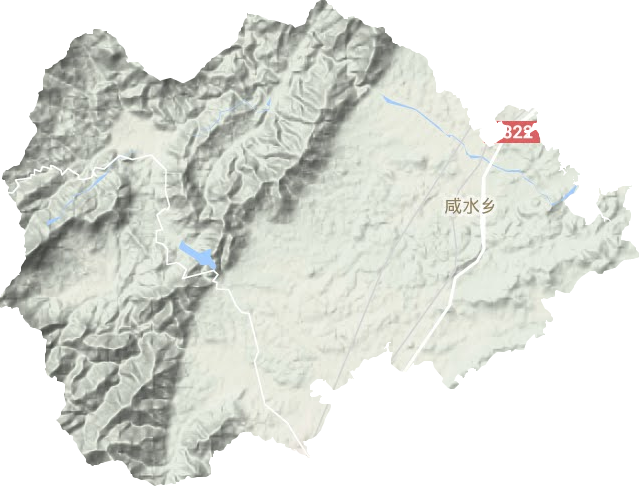 咸水鄉地形圖