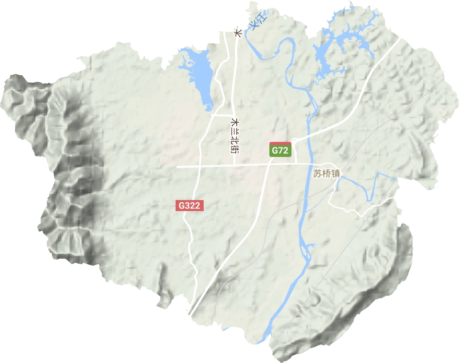 蘇橋鎮(zhèn)地形圖