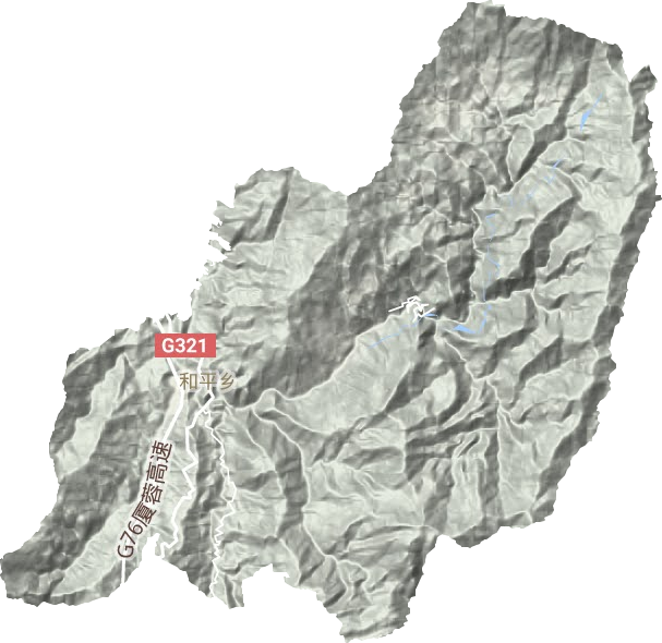 和平鄉(xiāng)地形圖