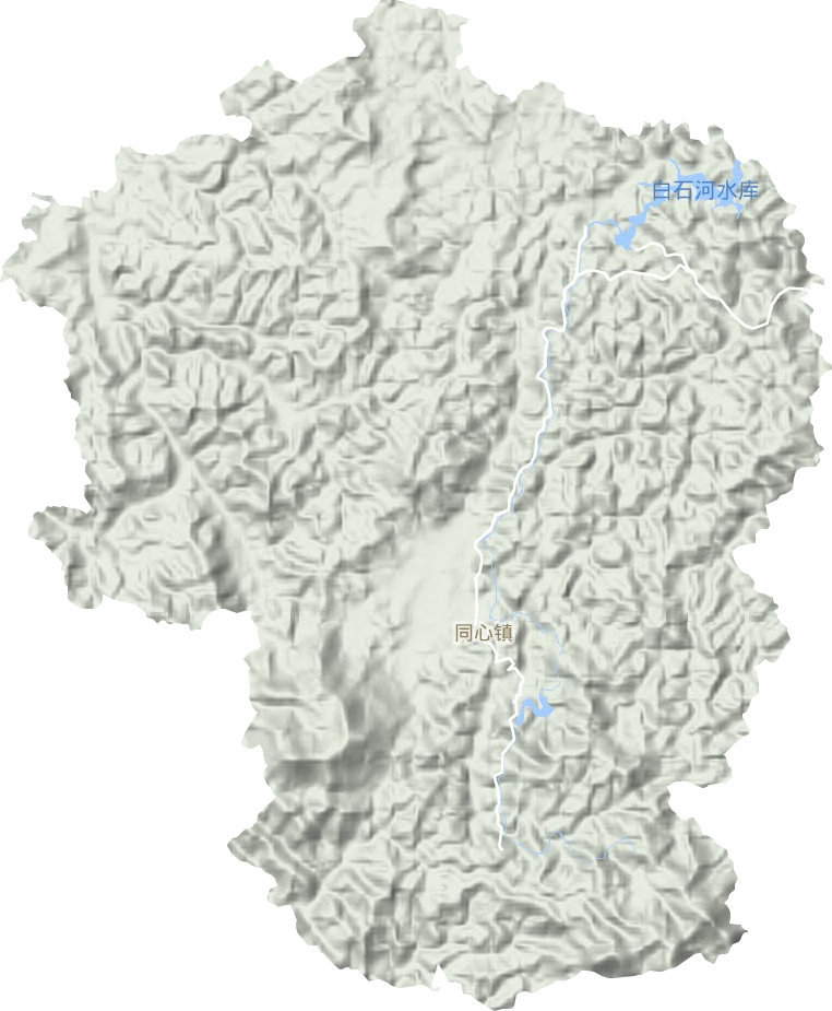 同心鎮地形圖