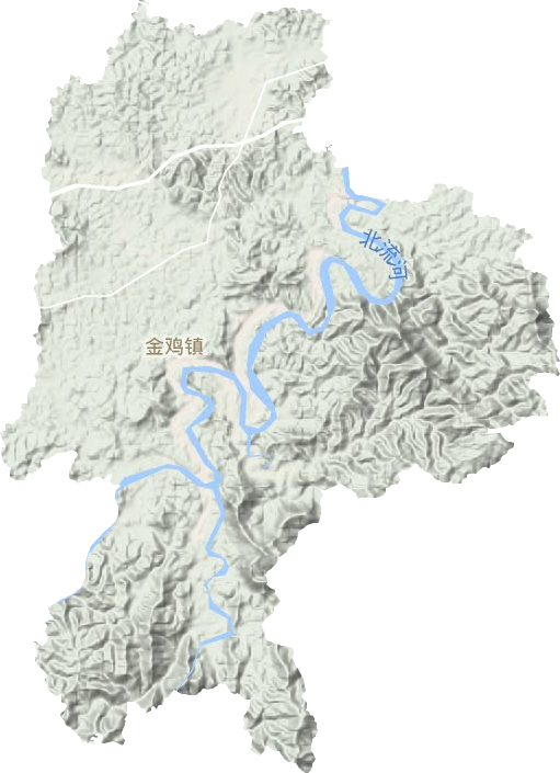 金雞鎮(zhèn)地形圖