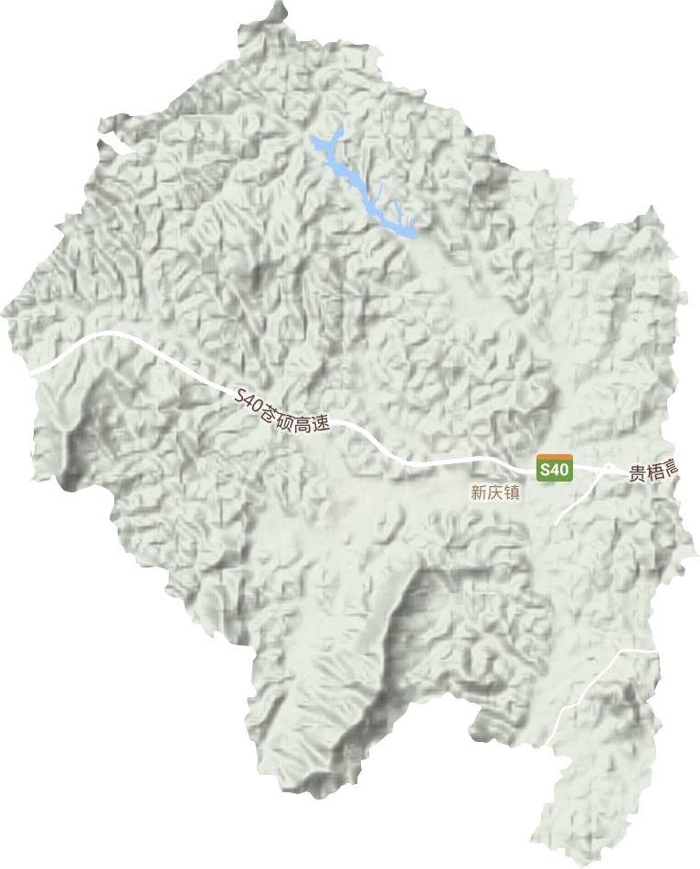新慶鎮地形圖