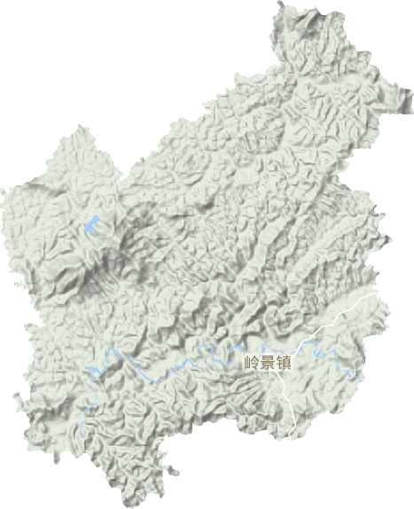 嶺景鎮地形圖
