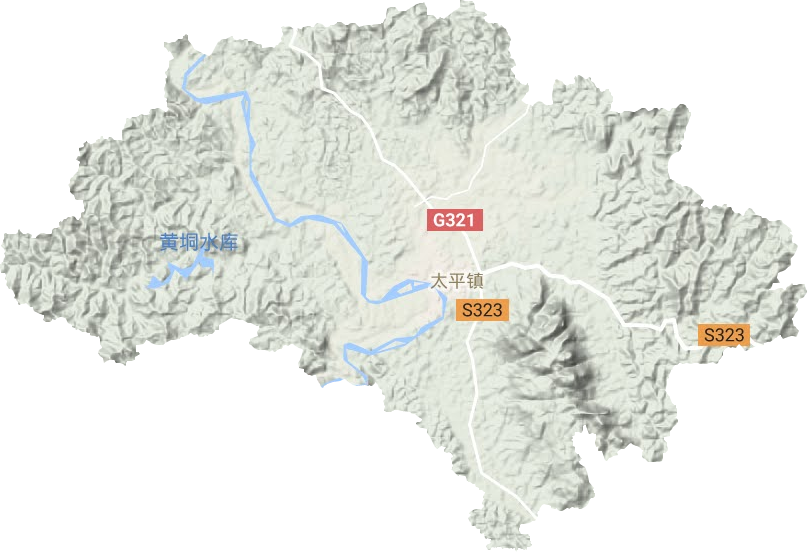 太平鎮地形圖