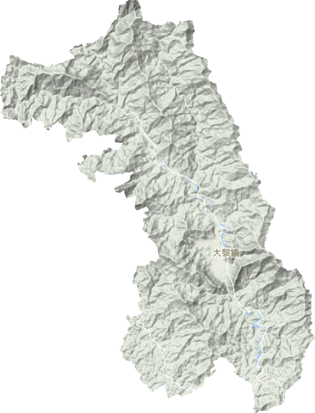 大黎鎮地形圖