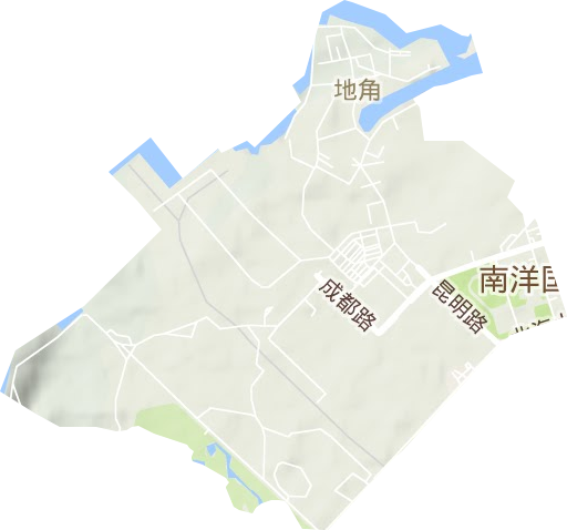 地角街道地形圖