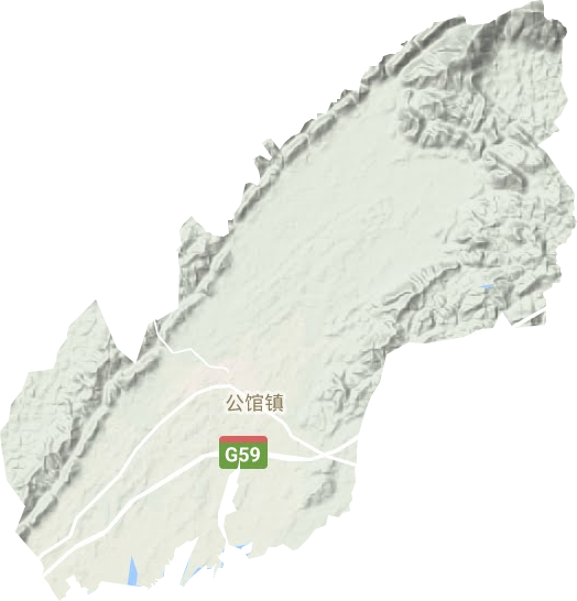 公館鎮地形圖