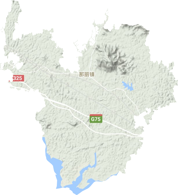 那麗鎮地形圖