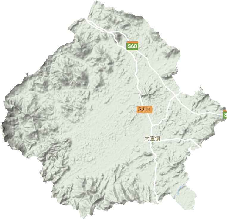 大直鎮地形圖