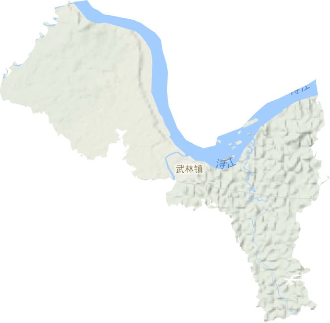 武林鎮地形圖