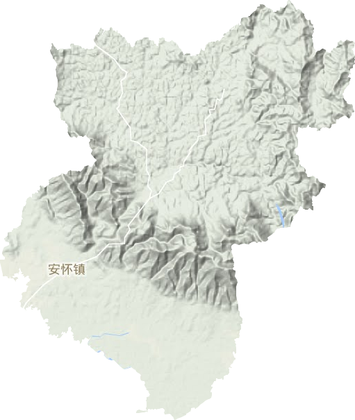 安懷鎮地形圖