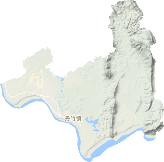 丹竹鎮地形圖