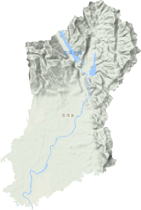 東華鄉(xiāng)地形圖