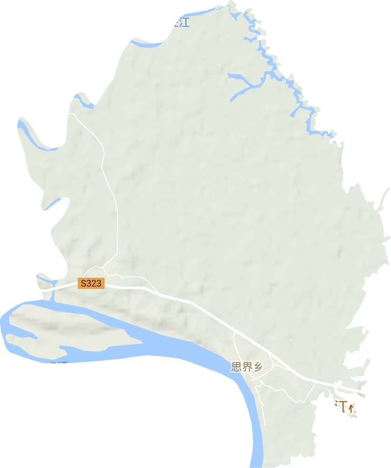 思界鄉地形圖