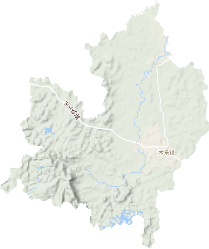 木樂鎮地形圖