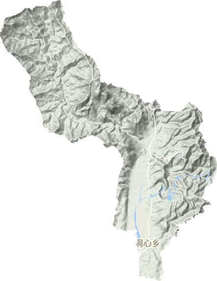 垌心鄉(xiāng)地形圖