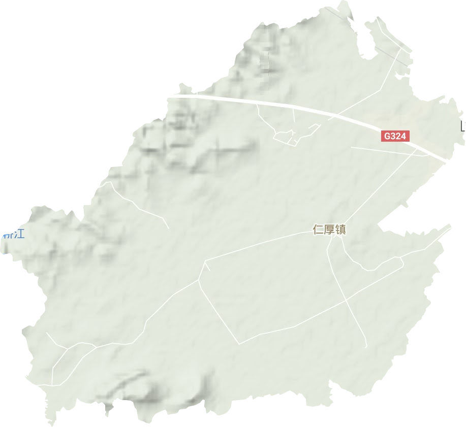 仁厚鎮地形圖