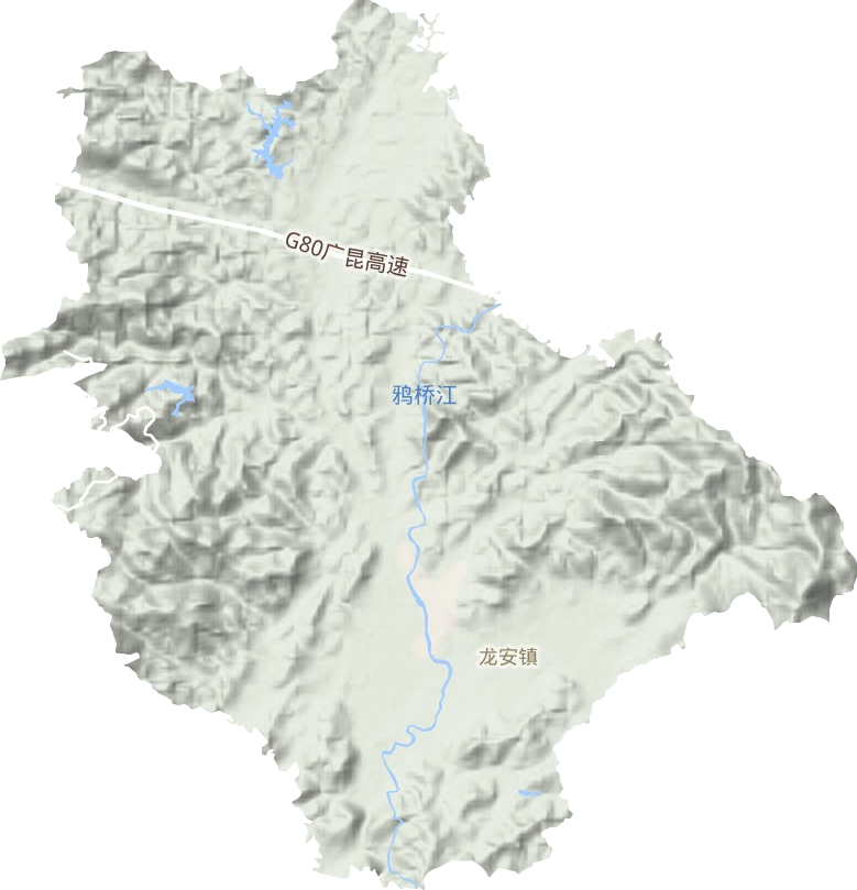 龍安鎮地形圖