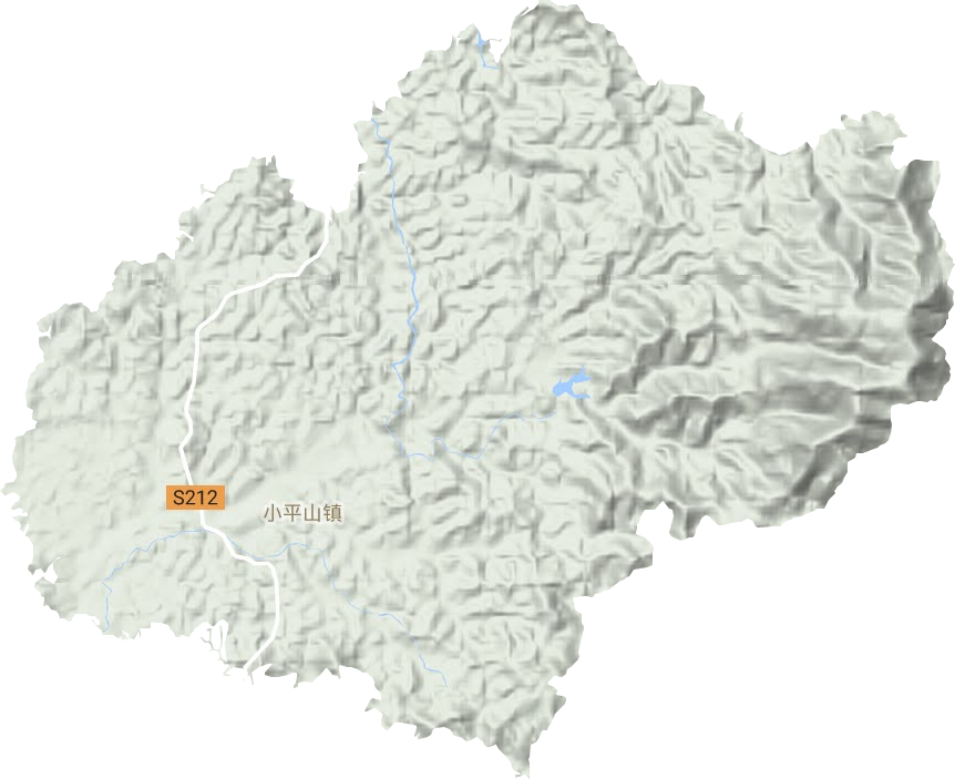 小平山鎮地形圖