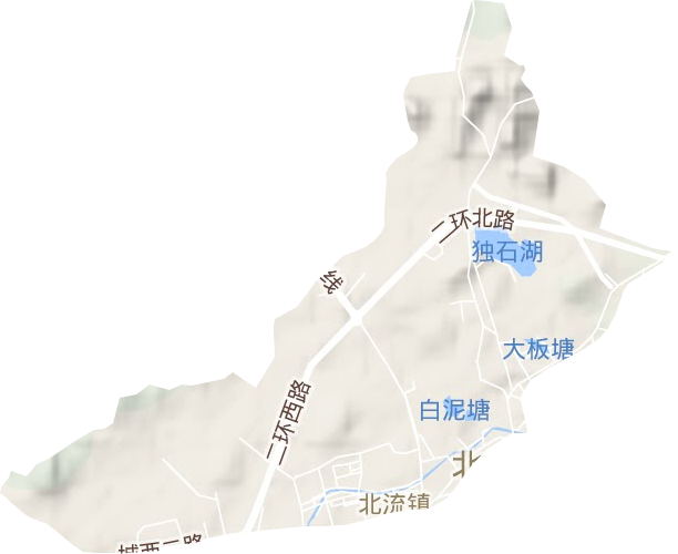 城北街道地形圖