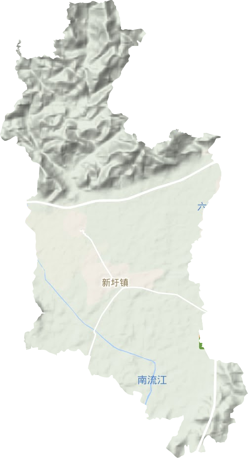 新圩鎮地形圖