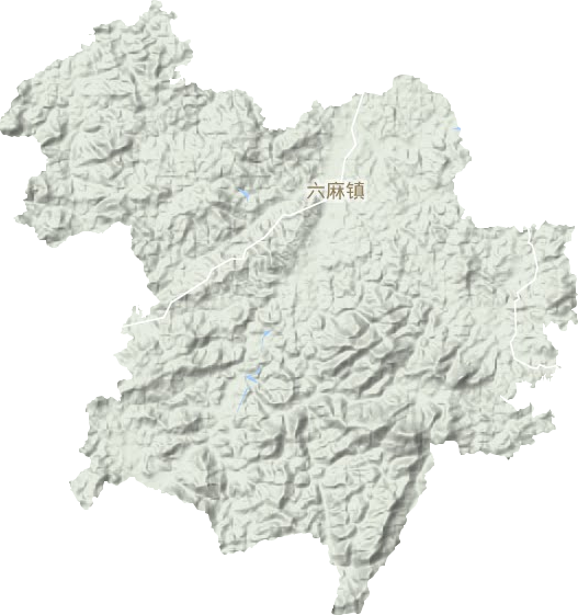 六麻鎮地形圖