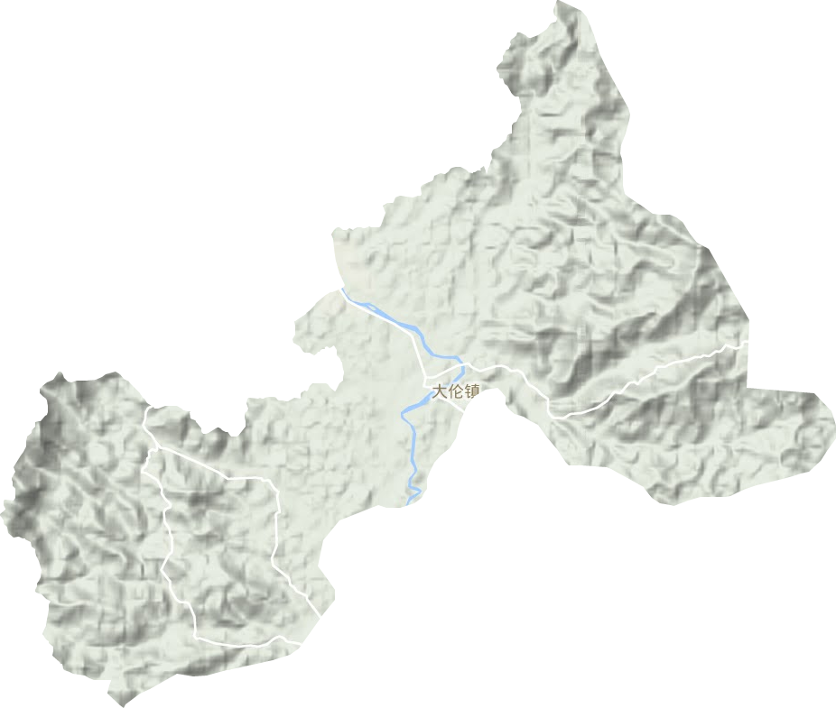 大倫鎮地形圖