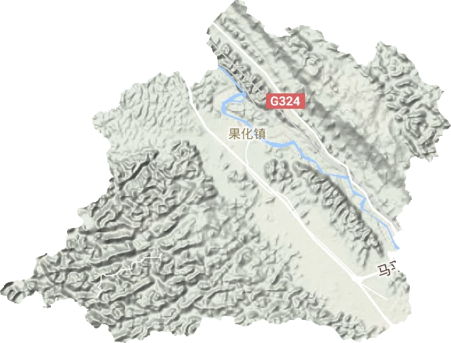 果化鎮(zhèn)地形圖
