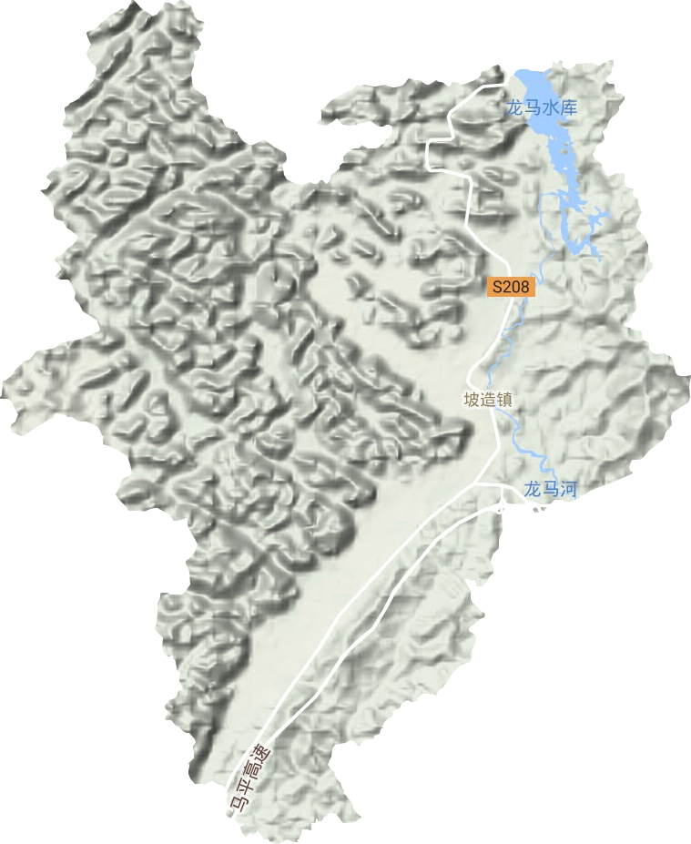 坡造鎮地形圖