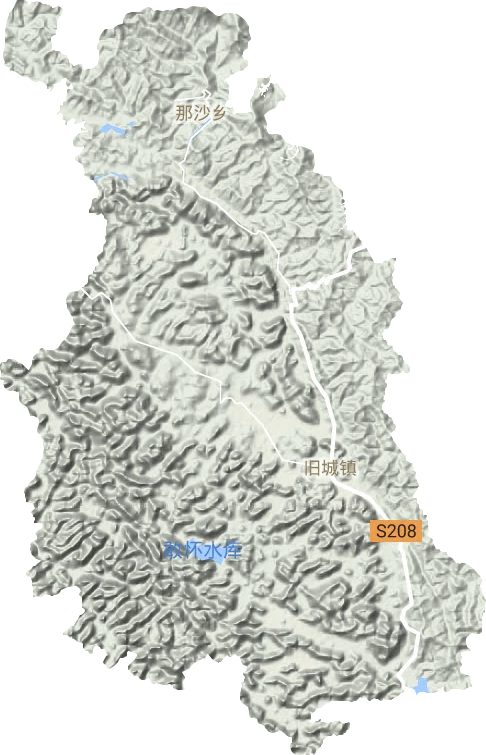 舊城鎮地形圖