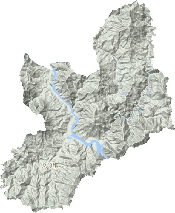 文竹鎮地形圖