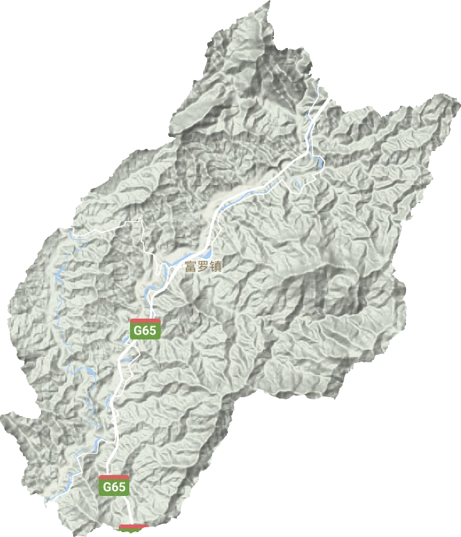 富羅鎮(zhèn)地形圖