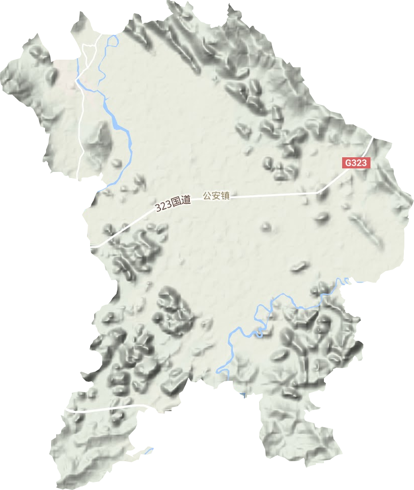 公安鎮地形圖