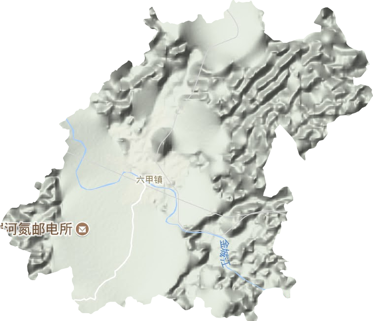 六甲鎮地形圖