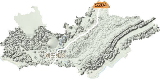 劉三姐鄉(xiāng)地形圖
