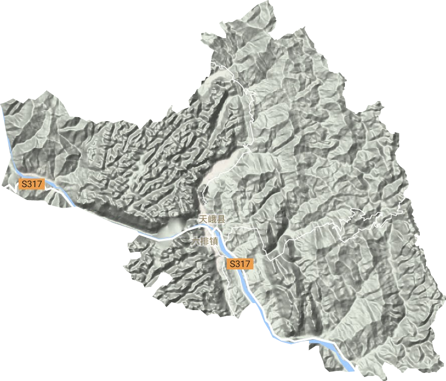 六排鎮(zhèn)地形圖