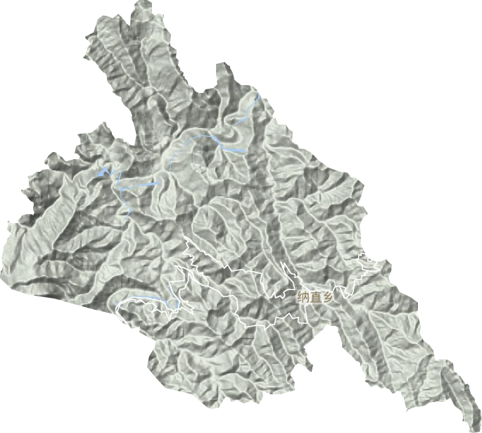 納直鄉(xiāng)地形圖