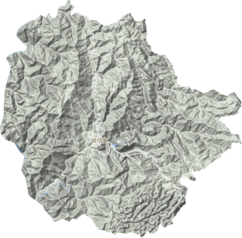 坡結鄉地形圖