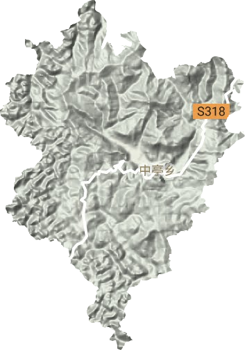 中亭鄉地形圖