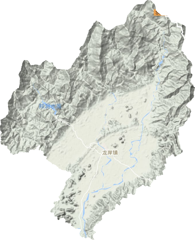 龍岸鎮地形圖