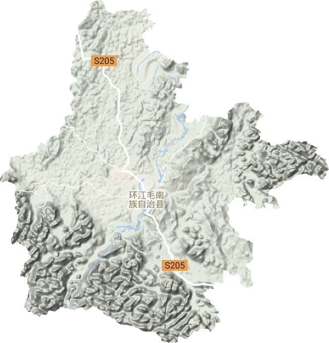 思恩鎮(zhèn)地形圖