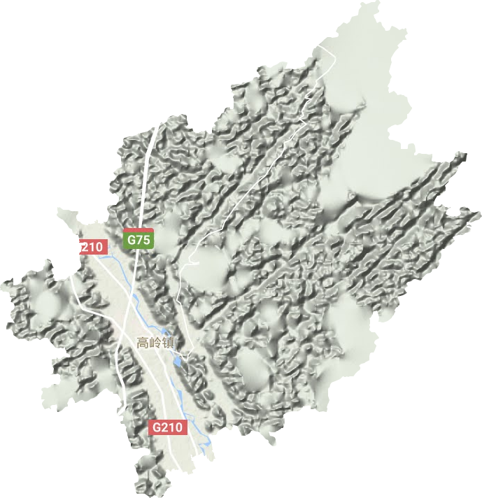 高嶺鎮地形圖