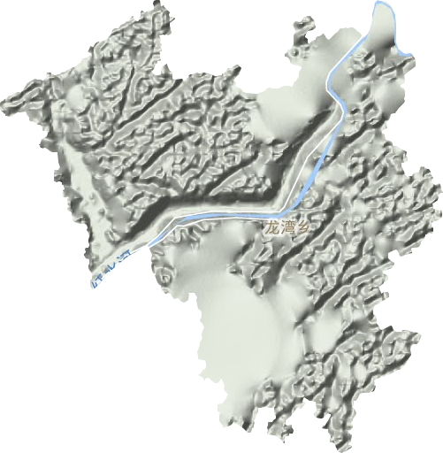 龍灣鄉(xiāng)地形圖