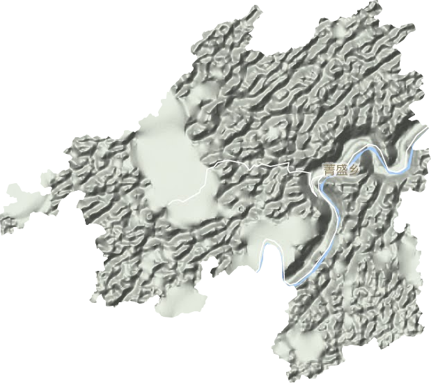 菁盛鄉地形圖