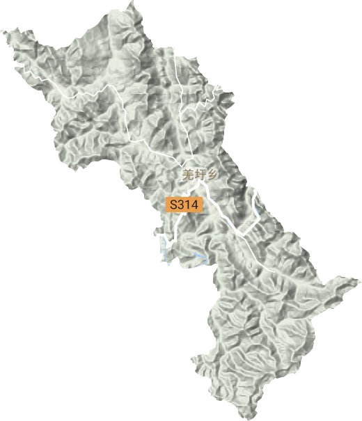 羌圩鄉地形圖