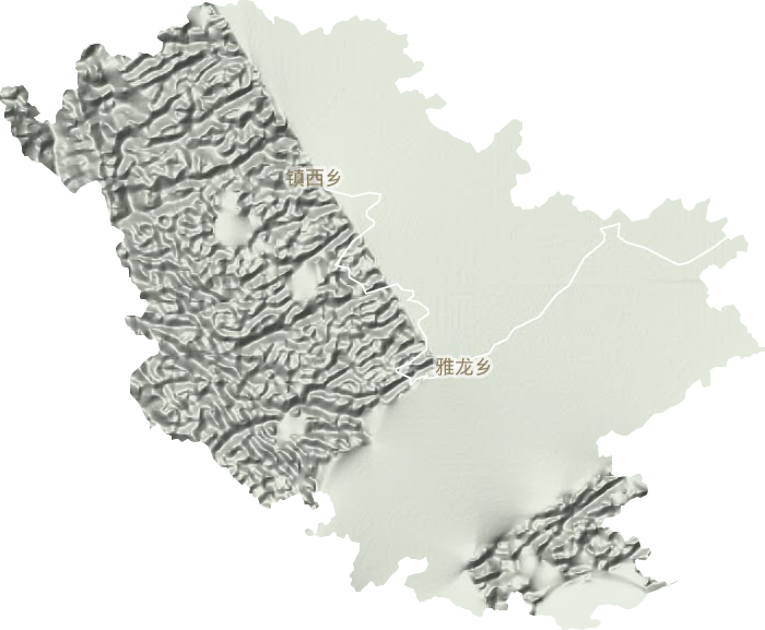 雅龍鄉地形圖