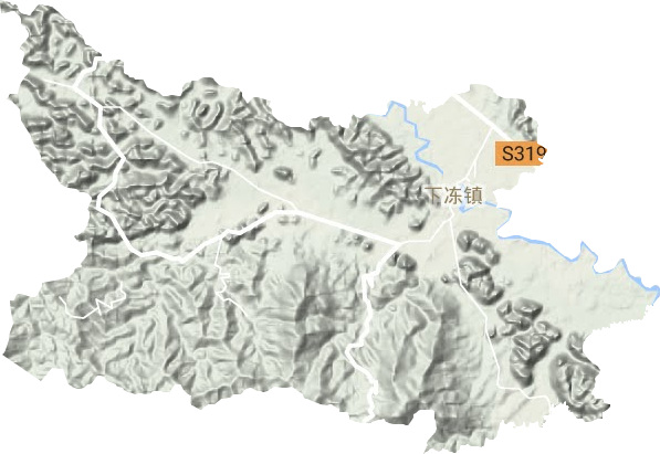 下凍鎮地形圖