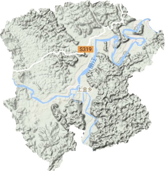 上金鄉(xiāng)地形圖
