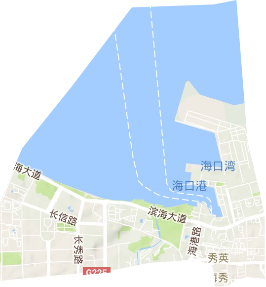 海秀街道地形圖